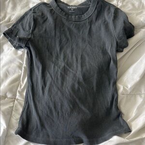 Old Navy Charcoal Ribbed Tee